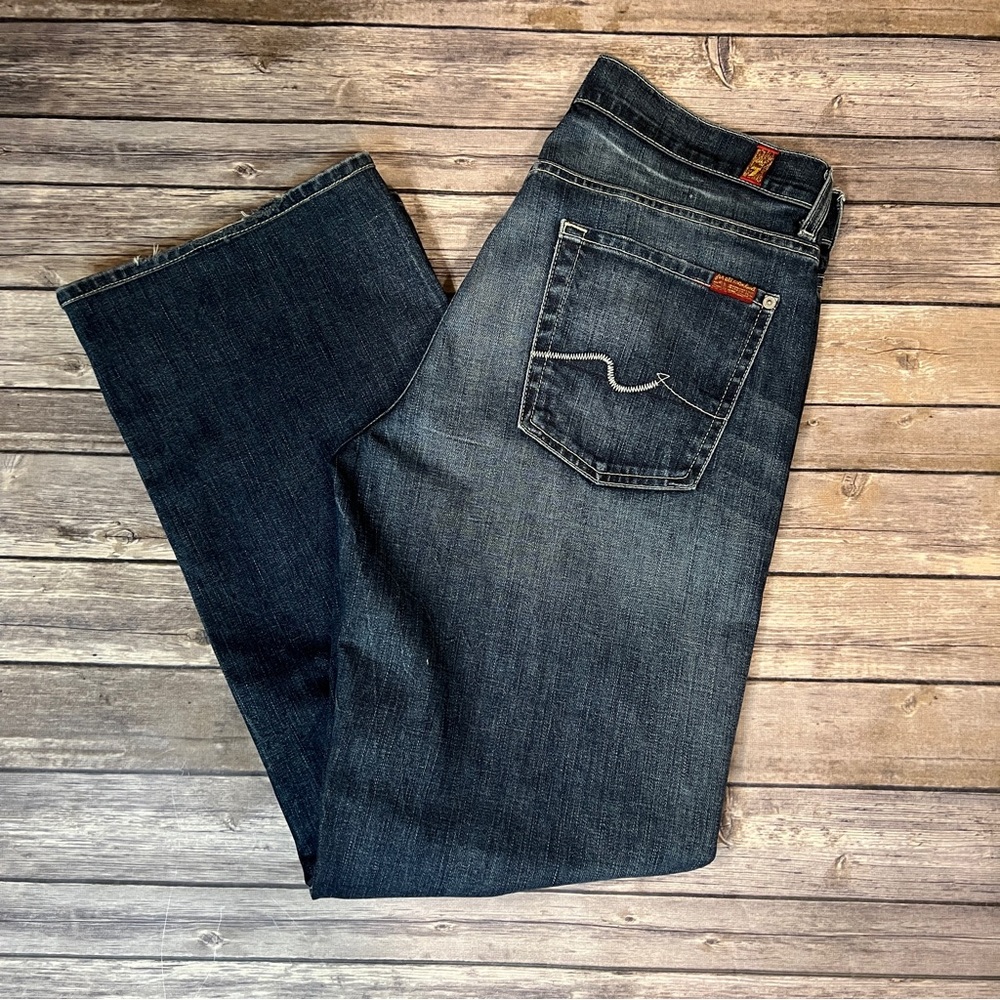 7FAM Relaxed Denim Jeans, Size 32